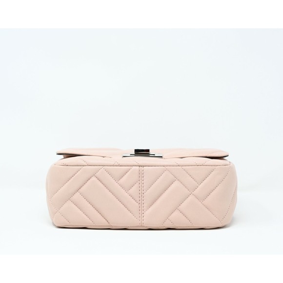 MICHAEL KORS VIVIANNE Medium Shoulder Flap Satchel Pastel Pink Leather NWT $398 - Picture 5 of 7